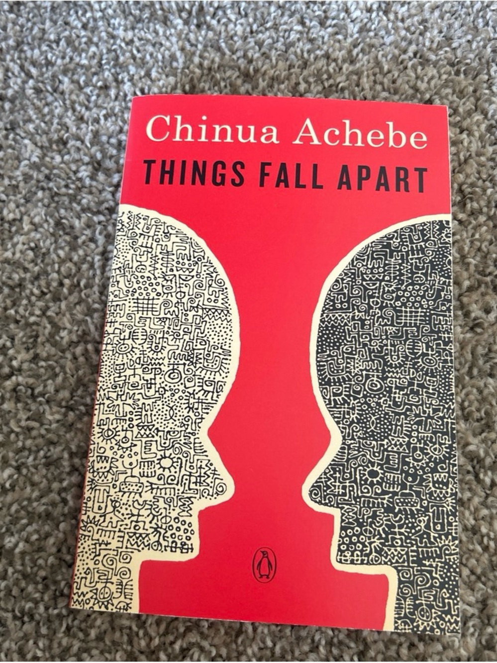 Original Penguin Paperback Book with Red Cover and Cream/Black Details